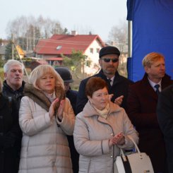 Uroczyste otwarcie mostu przez rzekę Wisłok w Krościenku Wyżnym