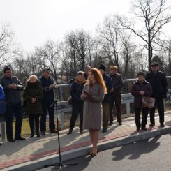 Uroczyste otwarcie mostu przez rzekę Wisłok w Krościenku Wyżnym