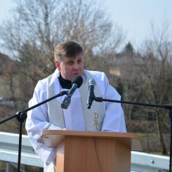 Uroczyste otwarcie mostu przez rzekę Wisłok w Krościenku Wyżnym