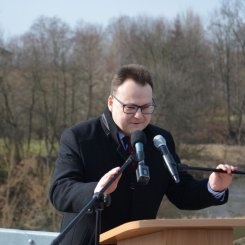 Uroczyste otwarcie mostu przez rzekę Wisłok w Krościenku Wyżnym