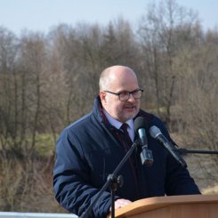 Uroczyste otwarcie mostu przez rzekę Wisłok w Krościenku Wyżnym
