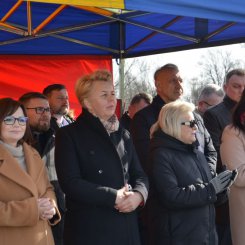 Uroczyste otwarcie mostu przez rzekę Wisłok w Krościenku Wyżnym